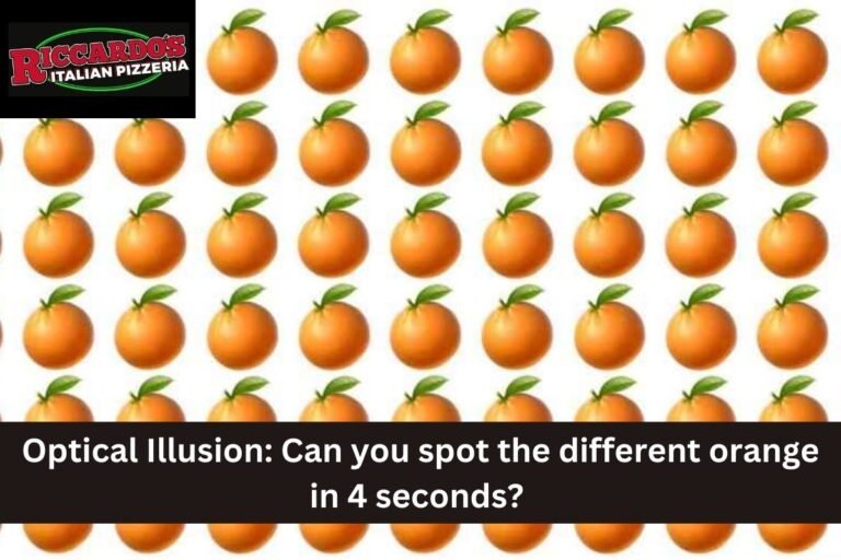 Optical Illusion: Can you spot the different orange in 4 seconds?