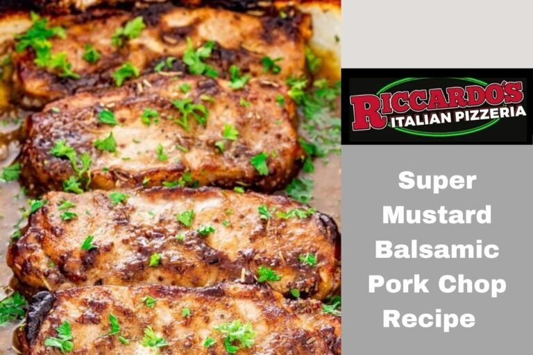 Super Mustard Balsamic Pork Chop Recipe